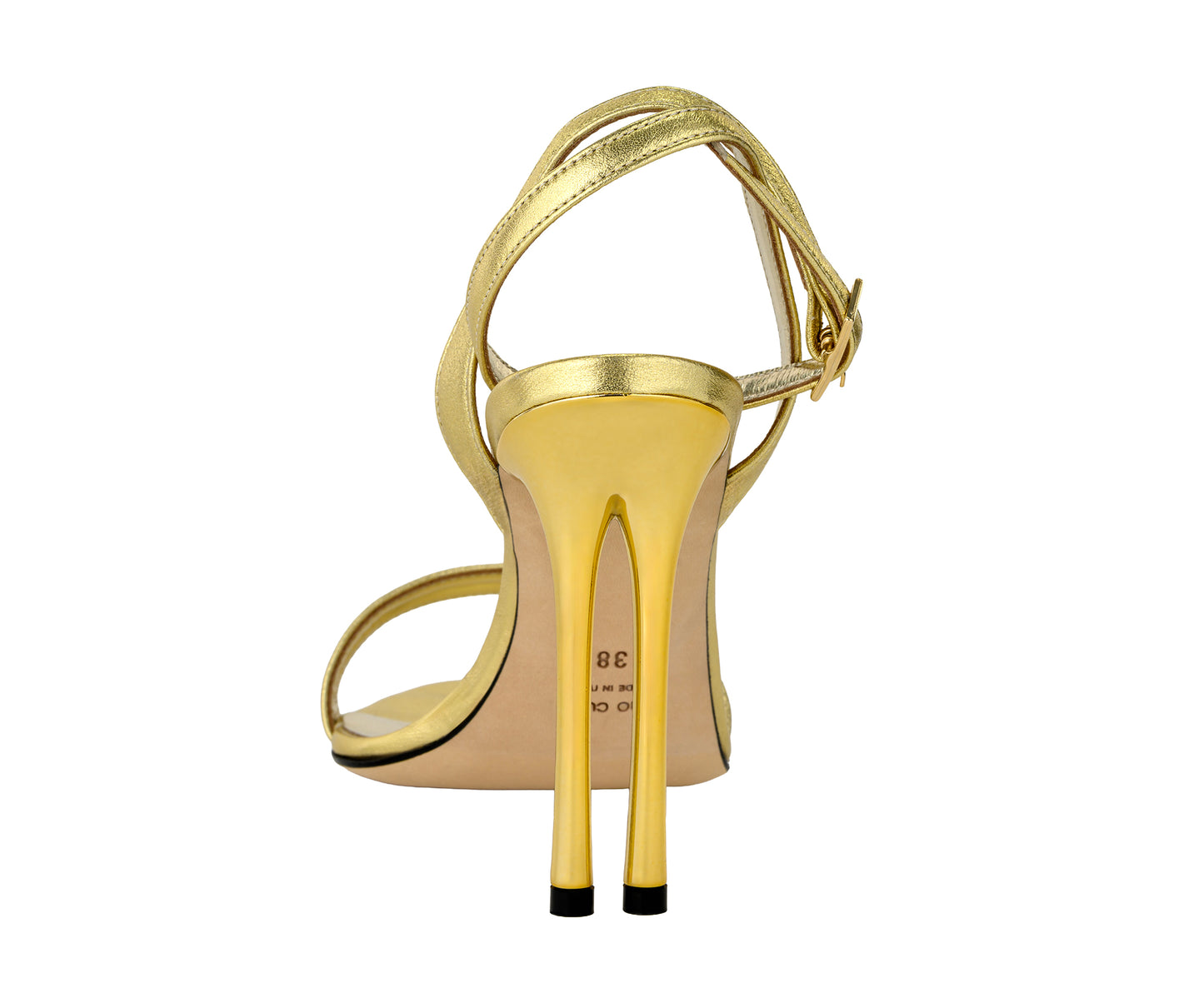 Golden star open-toe sandals